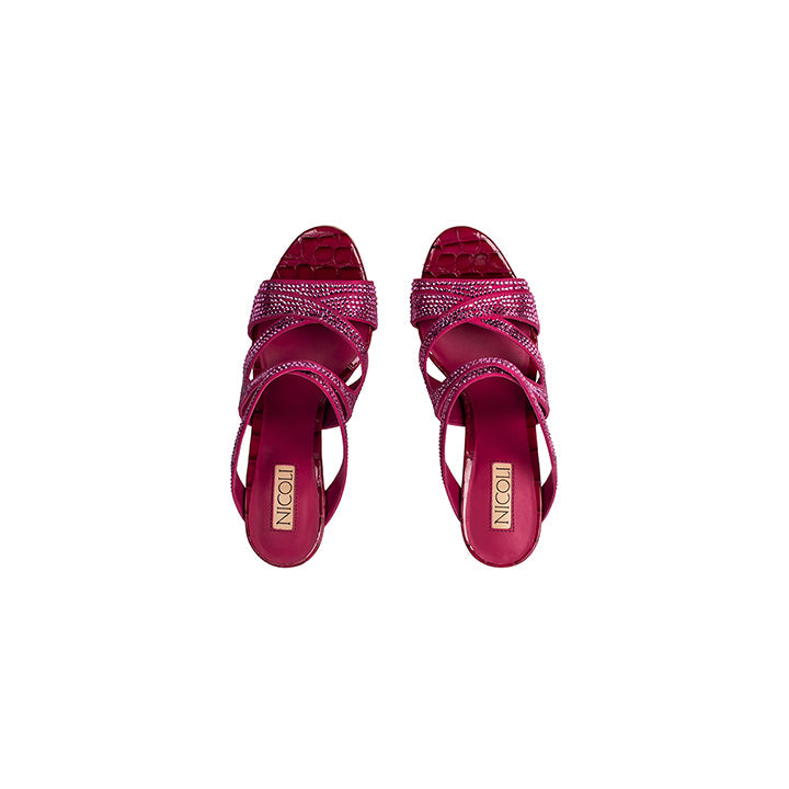 Feista Luxury Box Heel Sandal #color_rose