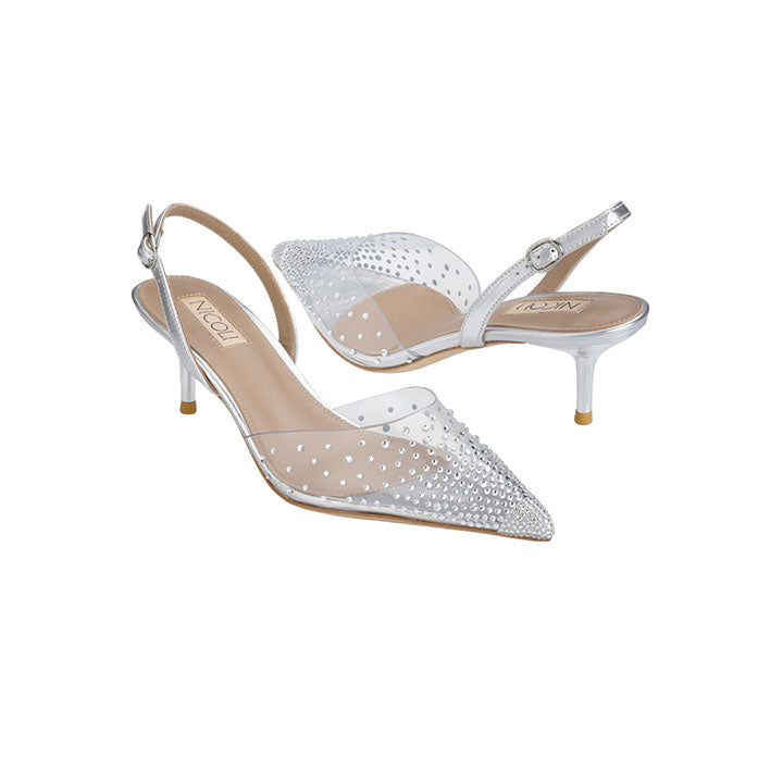 Flavie Kitten Heel #color_silver