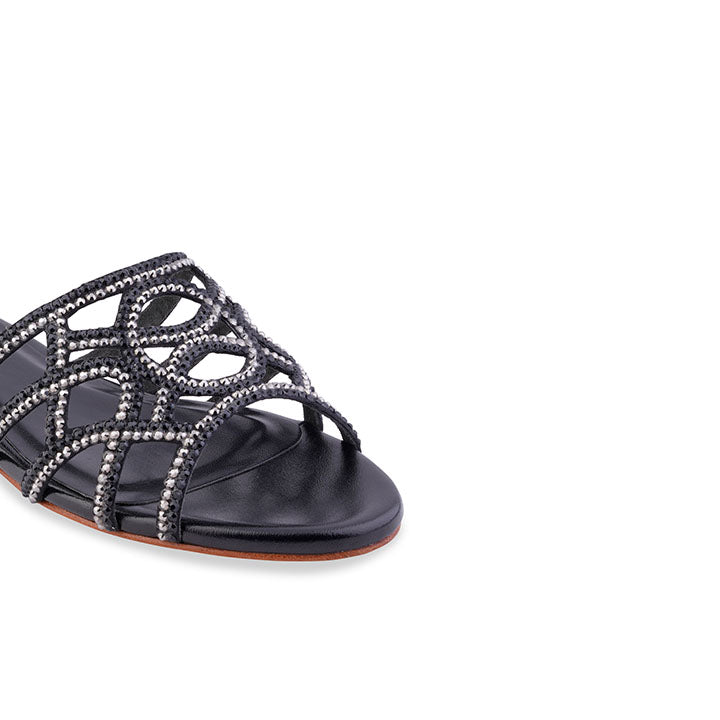 Galen Flat Sandal #color_black
