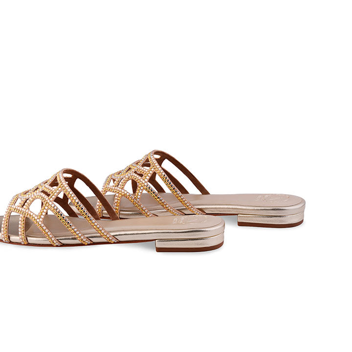 Galen Flat Sandal #color_gold