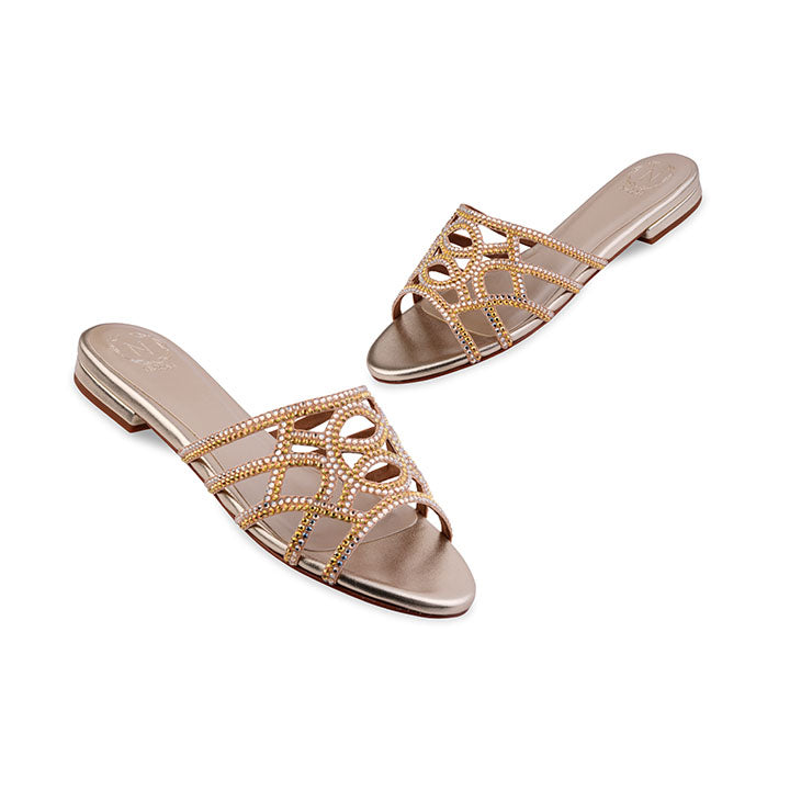 Galen Flat Sandal #color_gold