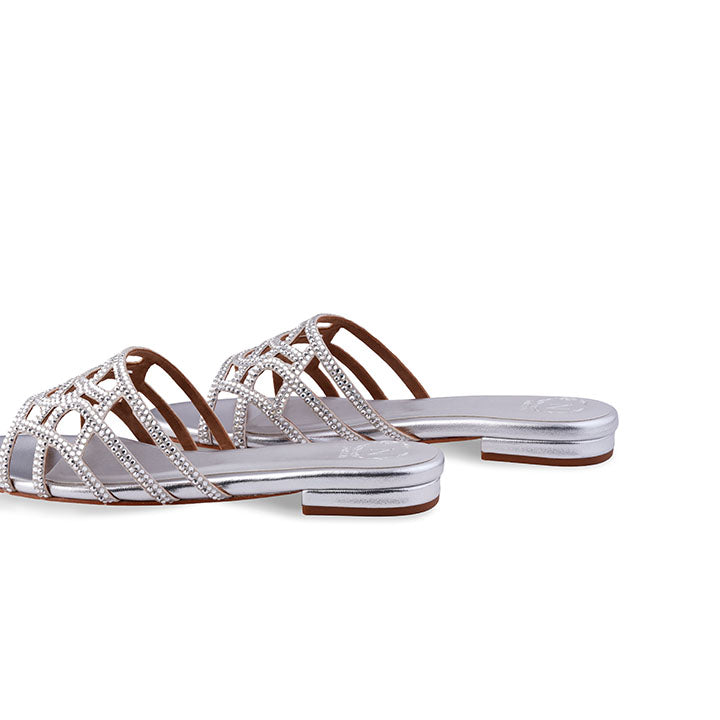 Galen Flat Sandal #color_silver