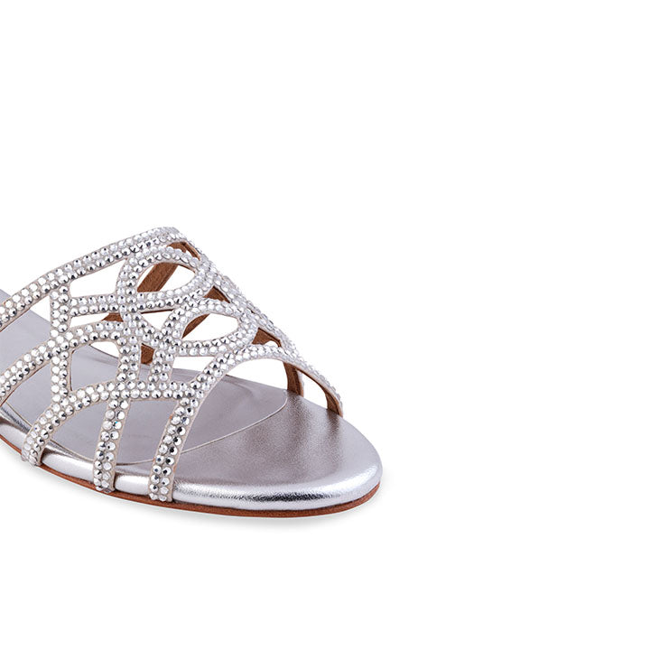 Galen Flat Sandal #color_silver