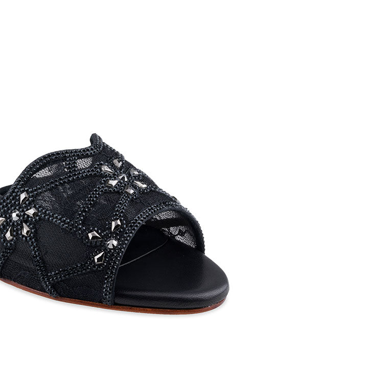 Gea Flat Sandal #color_black