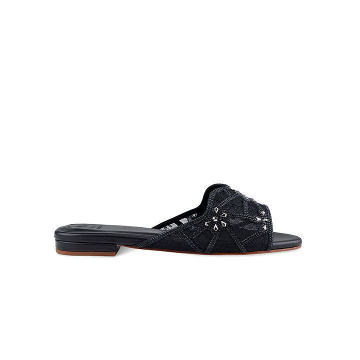 Gea Flat Sandal #color_black