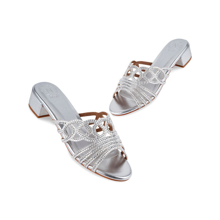 Hailya Box Heel #color_silver