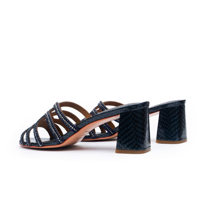 Hemera Luxury Mule #color_navy blue
