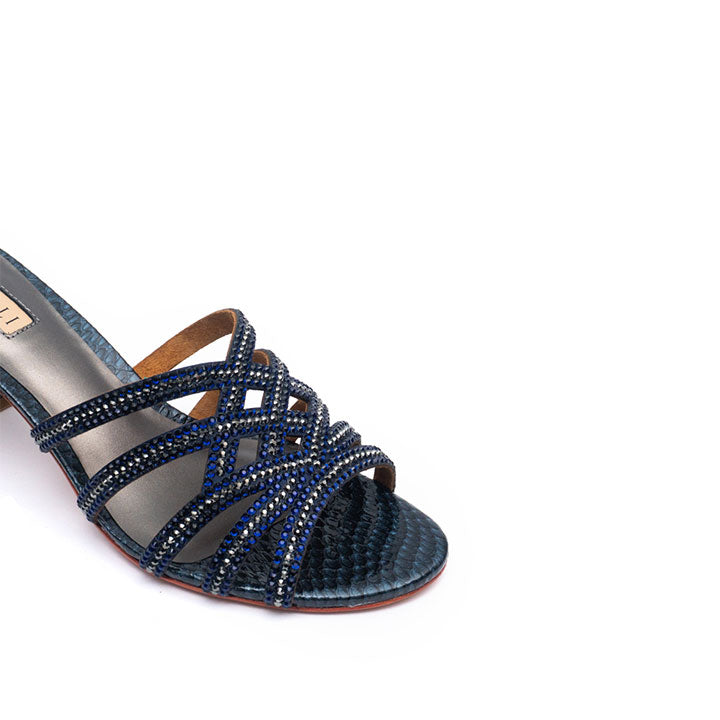 Hemera Luxury Mule #color_navy blue
