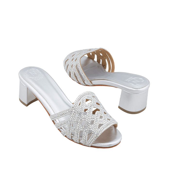 Javier Box Heel #color_silver