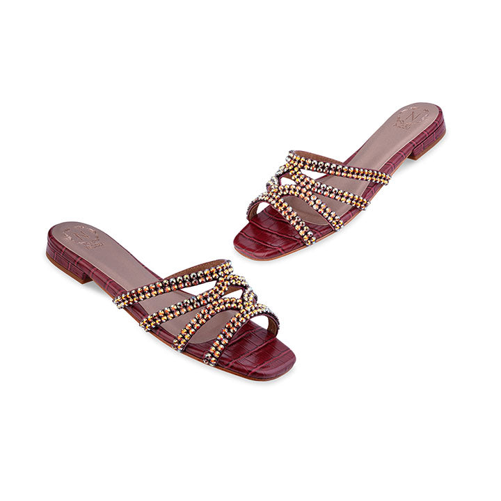 Kalene Flats #color_maroon