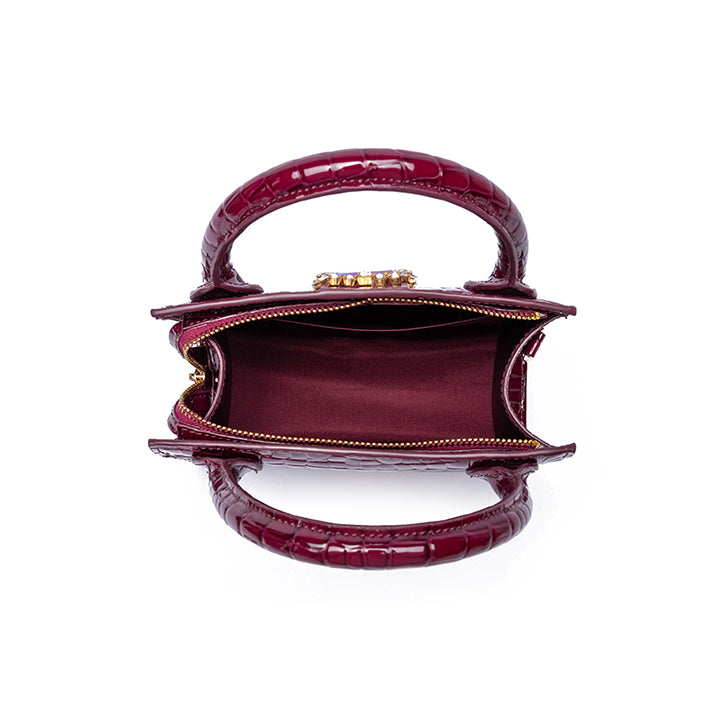 Krisha Evening Bag #color_cherry