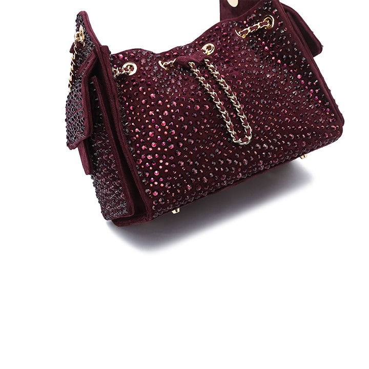 Kysa Evening Bag #color_maroon