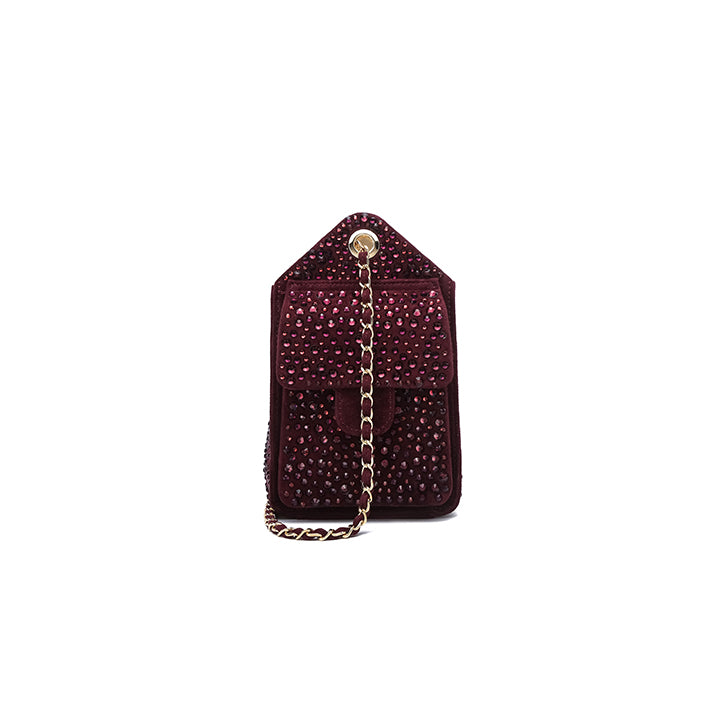 Kysa Evening Bag #color_maroon