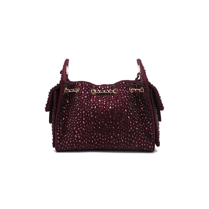 Kysa Evening Bag #color_maroon