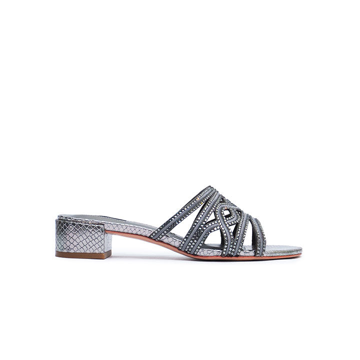 Leeandra Luxury Mule #color_gunmetal