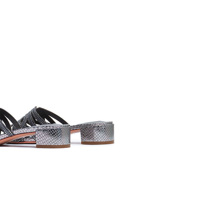 Leeandra Luxury Mule #color_gunmetal