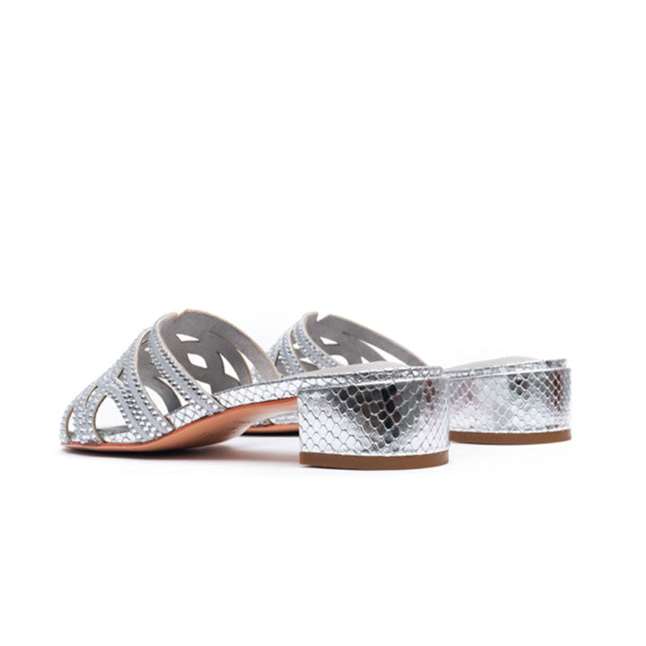 Leeandra Luxury Mule #color_silver