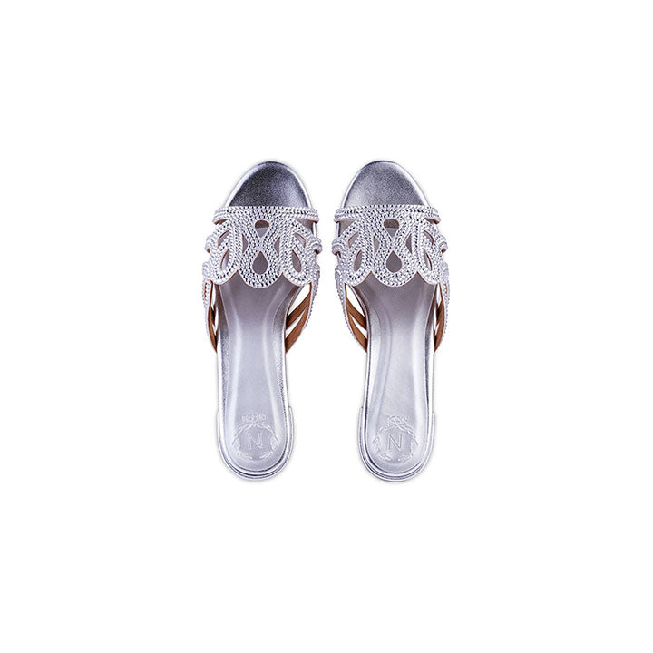 Lidia Box Heel #color_silver