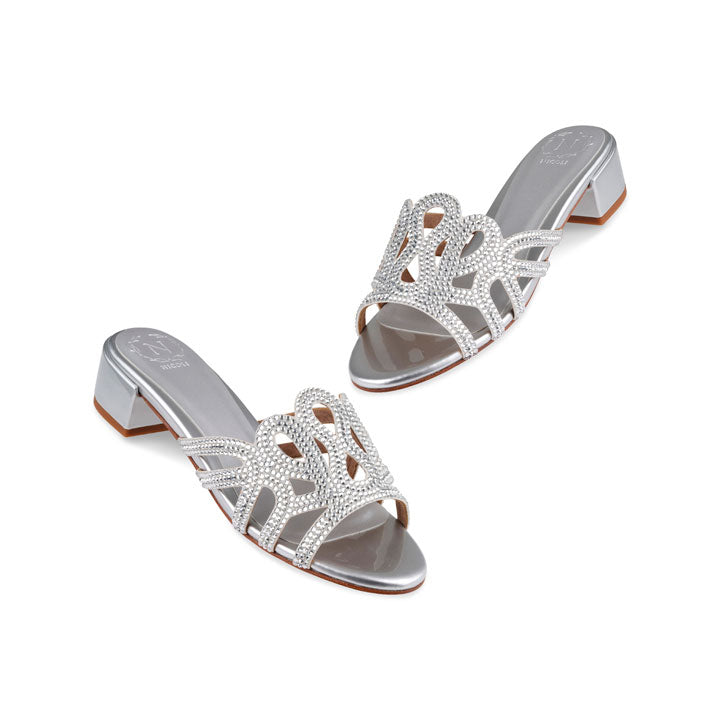 Lidia Box Heel #color_silver patent