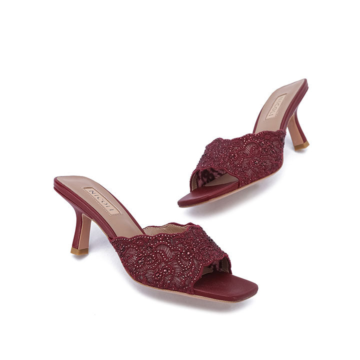 Lindsey Nicoli Luxury shoes #color_maroon