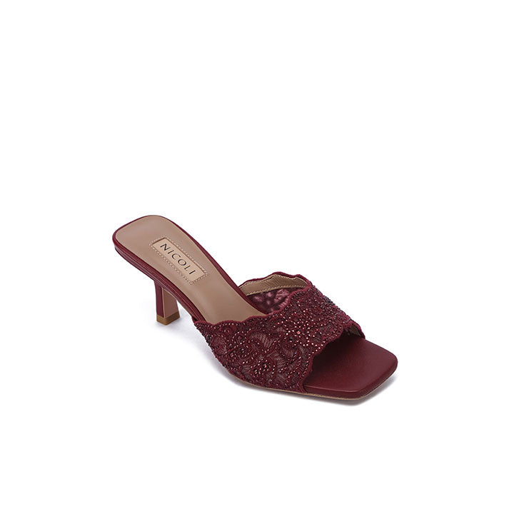 Lindsey Nicoli Luxury shoes #color_maroon