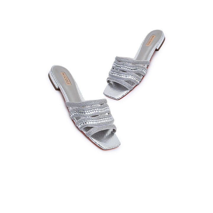 Lizea Flat Sandal #color_silver