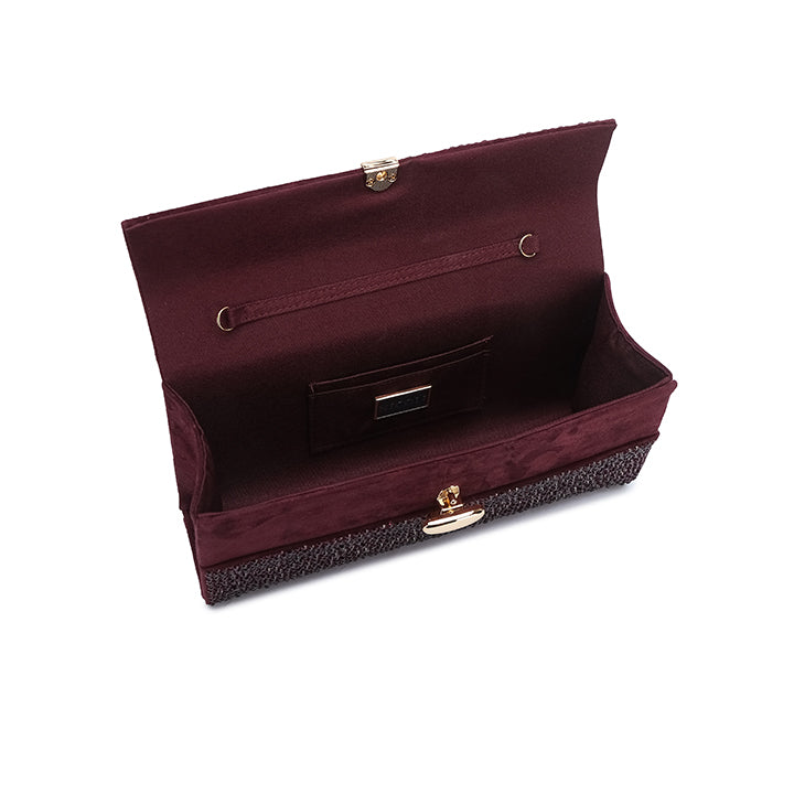 Lulwa Evening Bag #color_maroon
