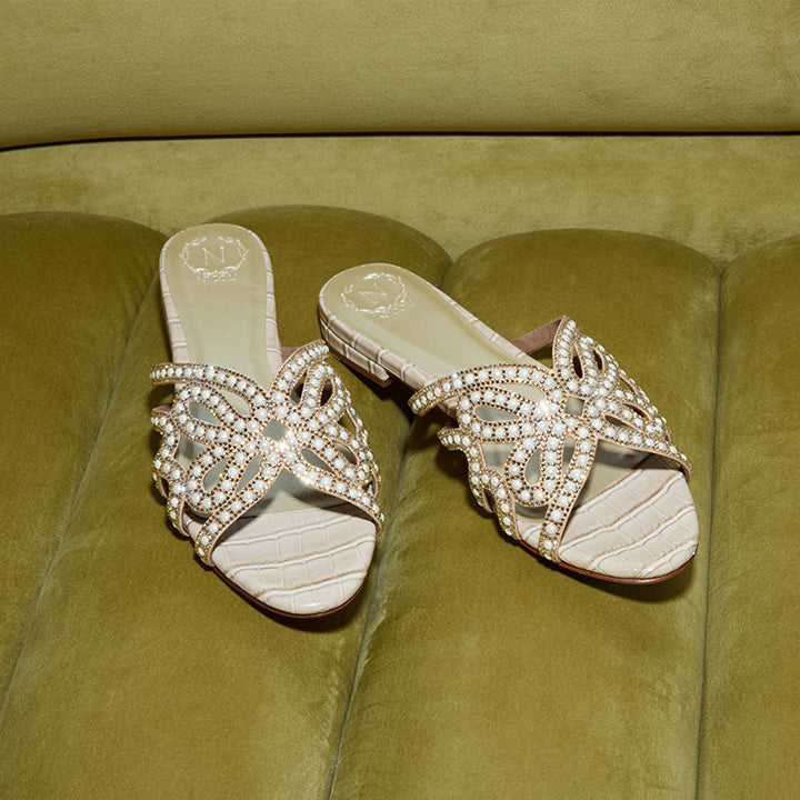 Lynette Flat Sandal #color_beige