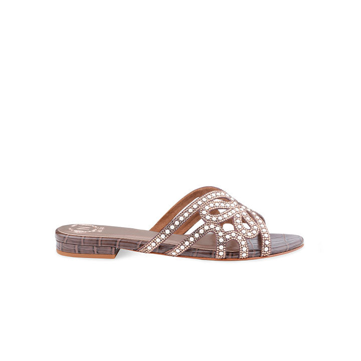 Lynette Flat Sandal #color_brown