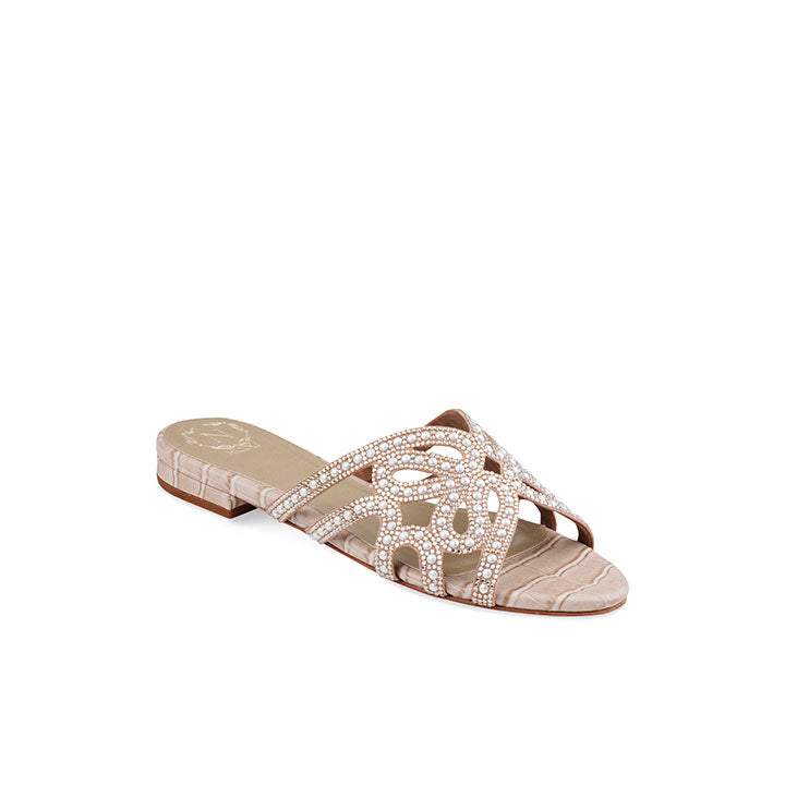 Lynette Flat Sandal #color_beige