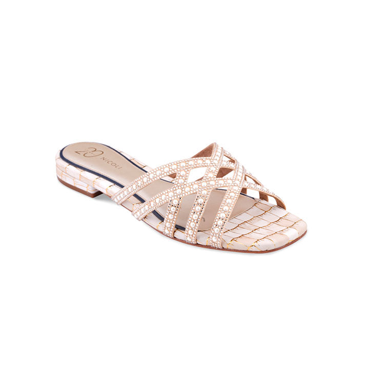 Marcil Flat Sandal #color_gold