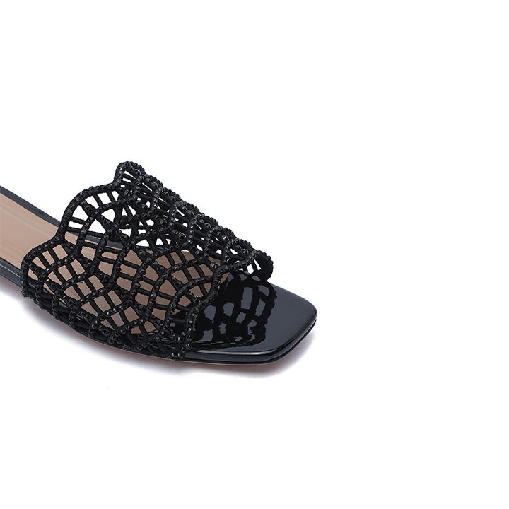 Mariano Flat Sandal #color_black