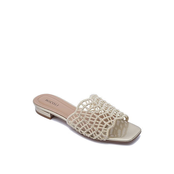 Mariano Flat Sandal #color_gold