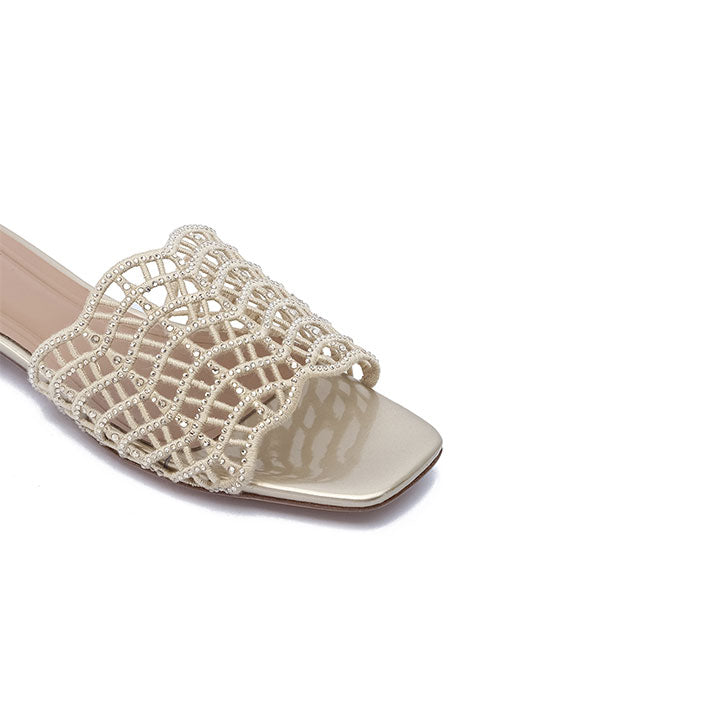 Mariano Flat Sandal #color_gold