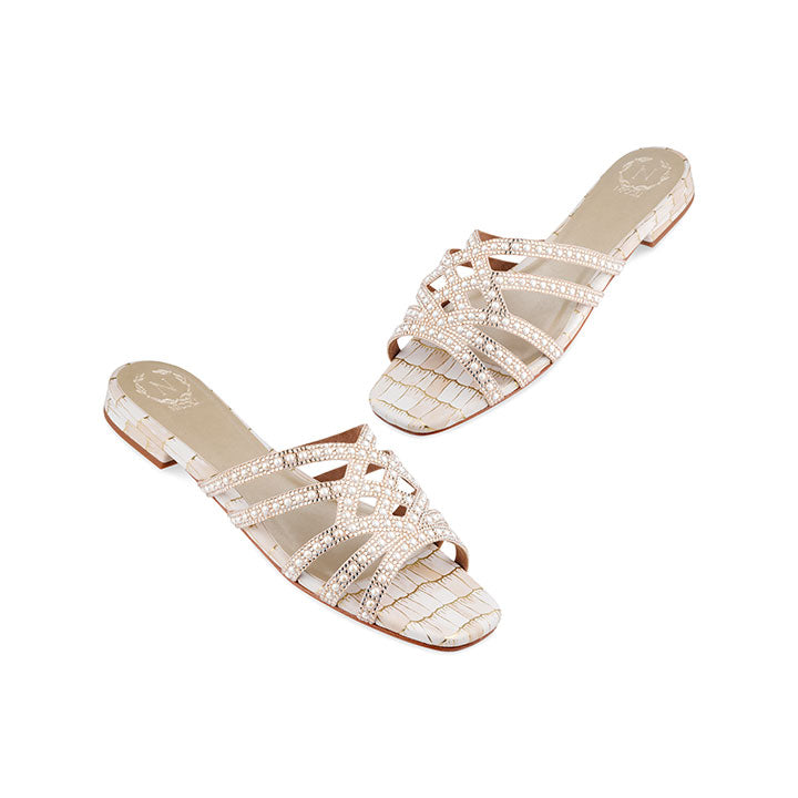 Martedi Flat Sandal #color_gold