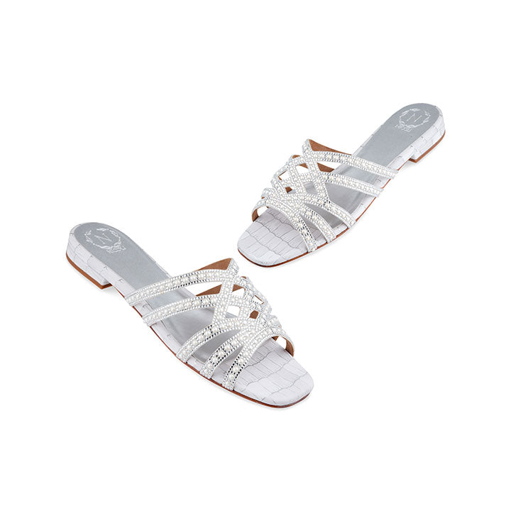 Martedi Flat Sandal #color_silver