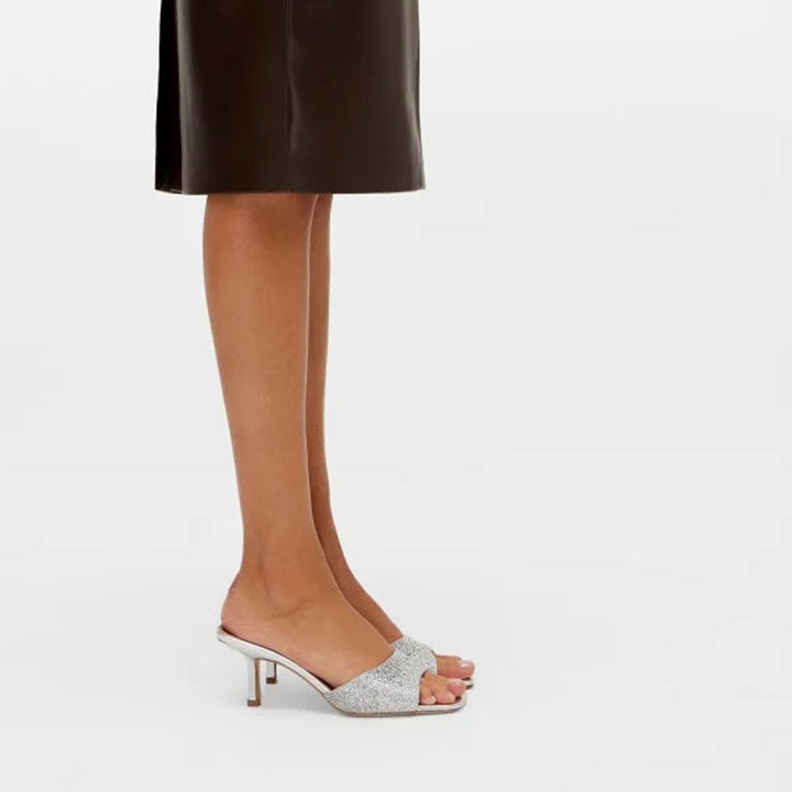 Minerva  High Heel Sandal #color_silver