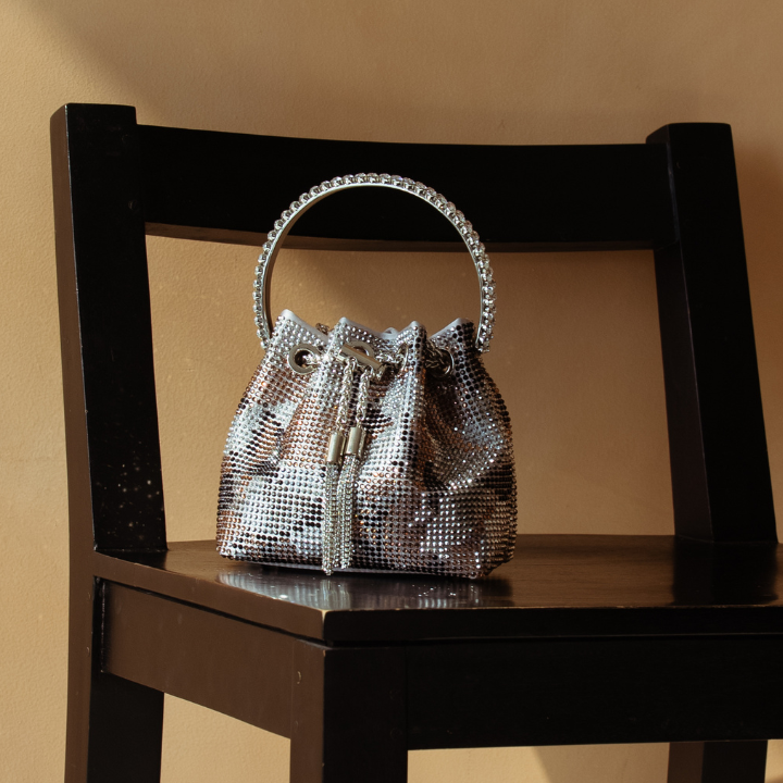 Nazura Bucket Bag #color_silver