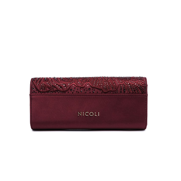 Ornate Clutch Bag #color_maroon