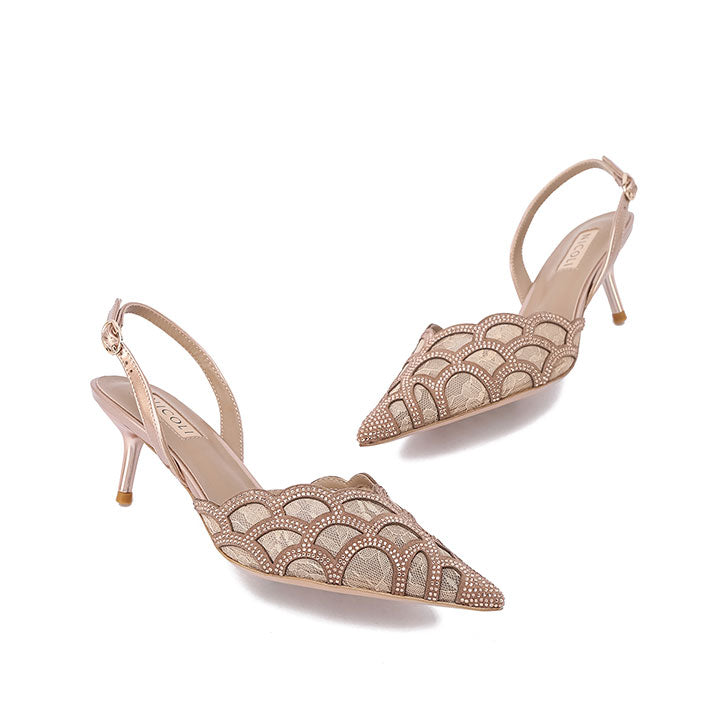 Peitho Nicoli Luxury Embellished #color_peach patent