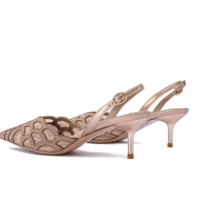 Peitho Nicoli Luxury Embellished #color_peach patent