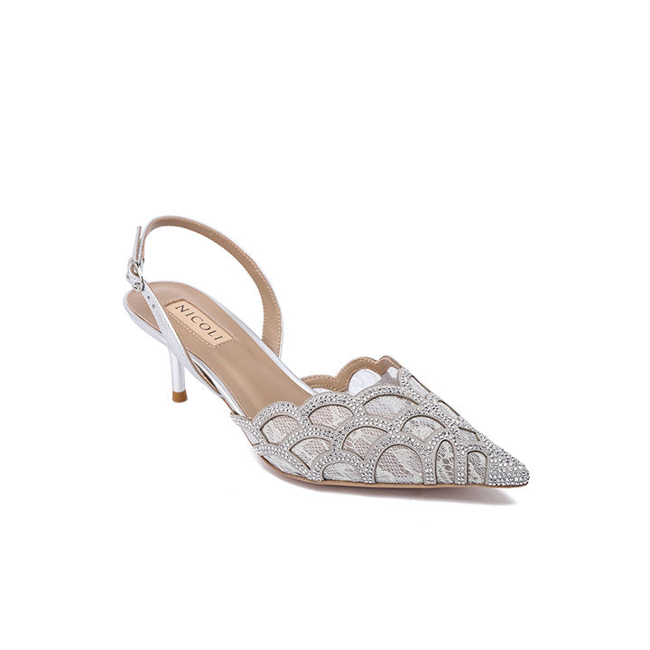 Peitho Nicoli Luxury Embellished #color_ silver patent