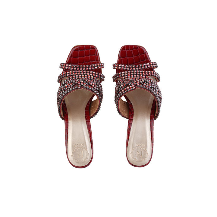 Queency Luxury Embellished Vintage Heel 