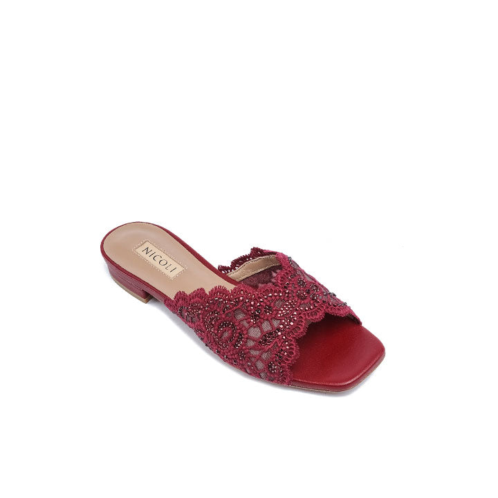 Quirin Nicoli Luxury Embellished #color_maroon