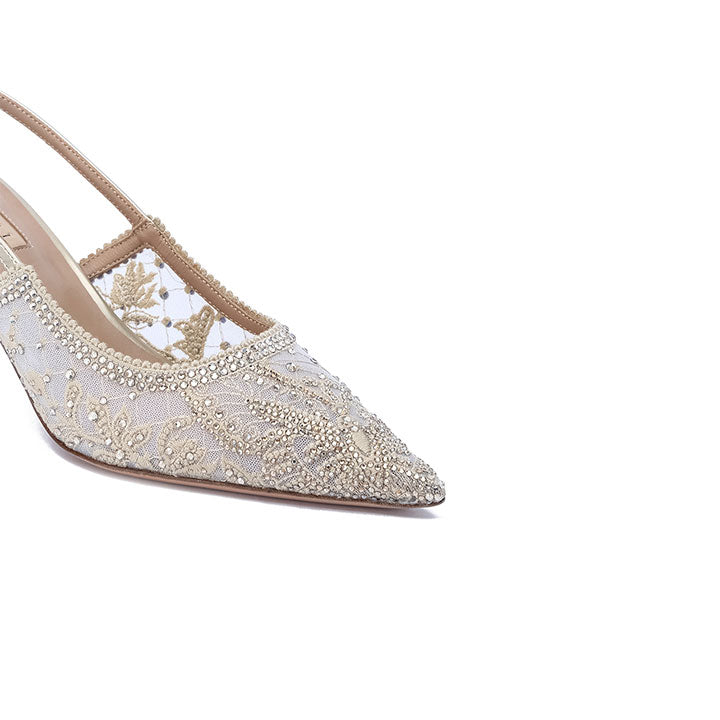Rebekah Nicoli Luxury Embellished #color_gold patent