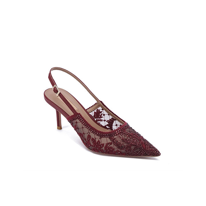 Rebekah Nicoli Luxury Embellished #color_maroon