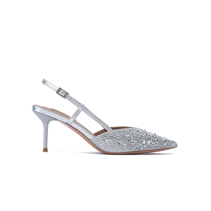 Riviera Pump #color_silver patent