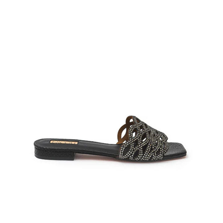 Reuel Flat Sandal #color_black