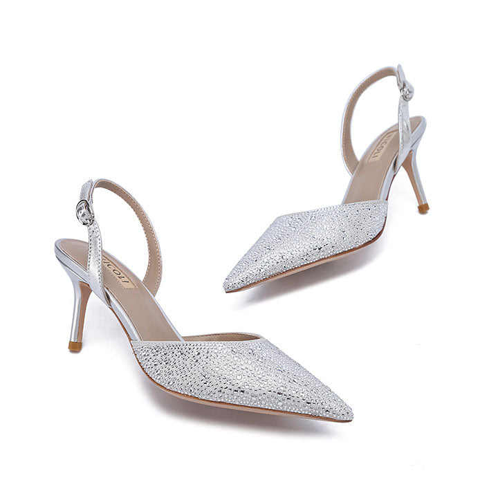 Seyfried Nicoli Luxury Embellished #color_silver patent