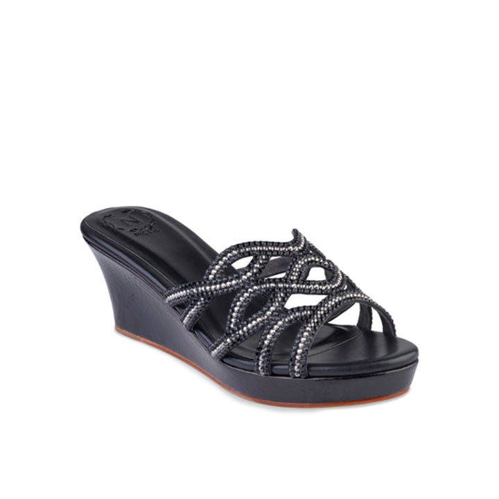 Stina Luxury Wedges #color_black